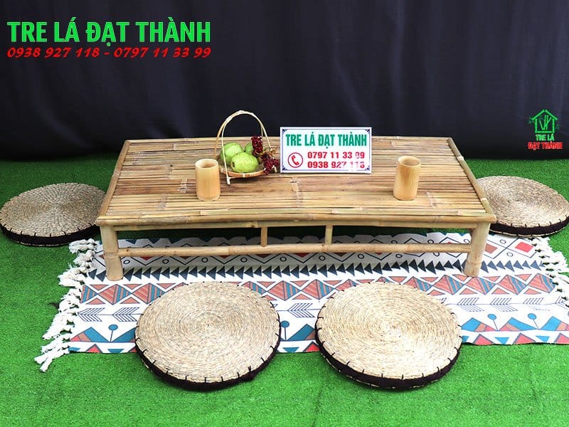 Bàn Ghế Ăn Bằng Tre - BGABT024
